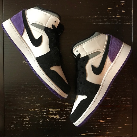 JORDAN 1 MID SE PURPLE - Picture 2 of 5